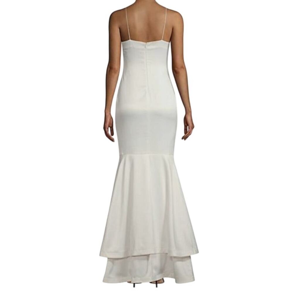 Revolve LIKELY Aurora Women's Maxi Mermaid Prom Gown White MSRP $398 Size 6 - Picture 4 of 9